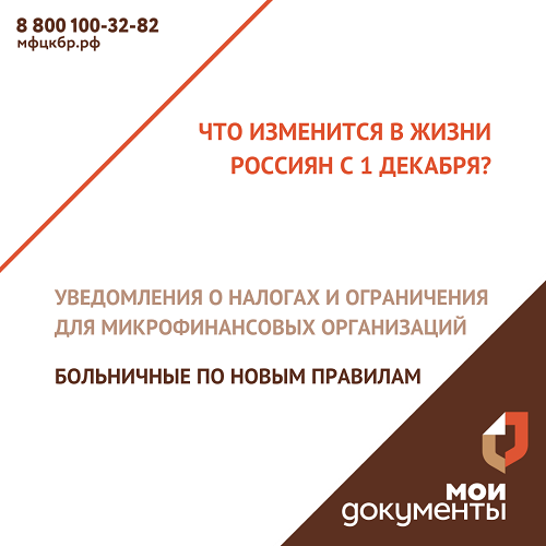 Что изменится в жизни россиян с 1 декабря ч.2