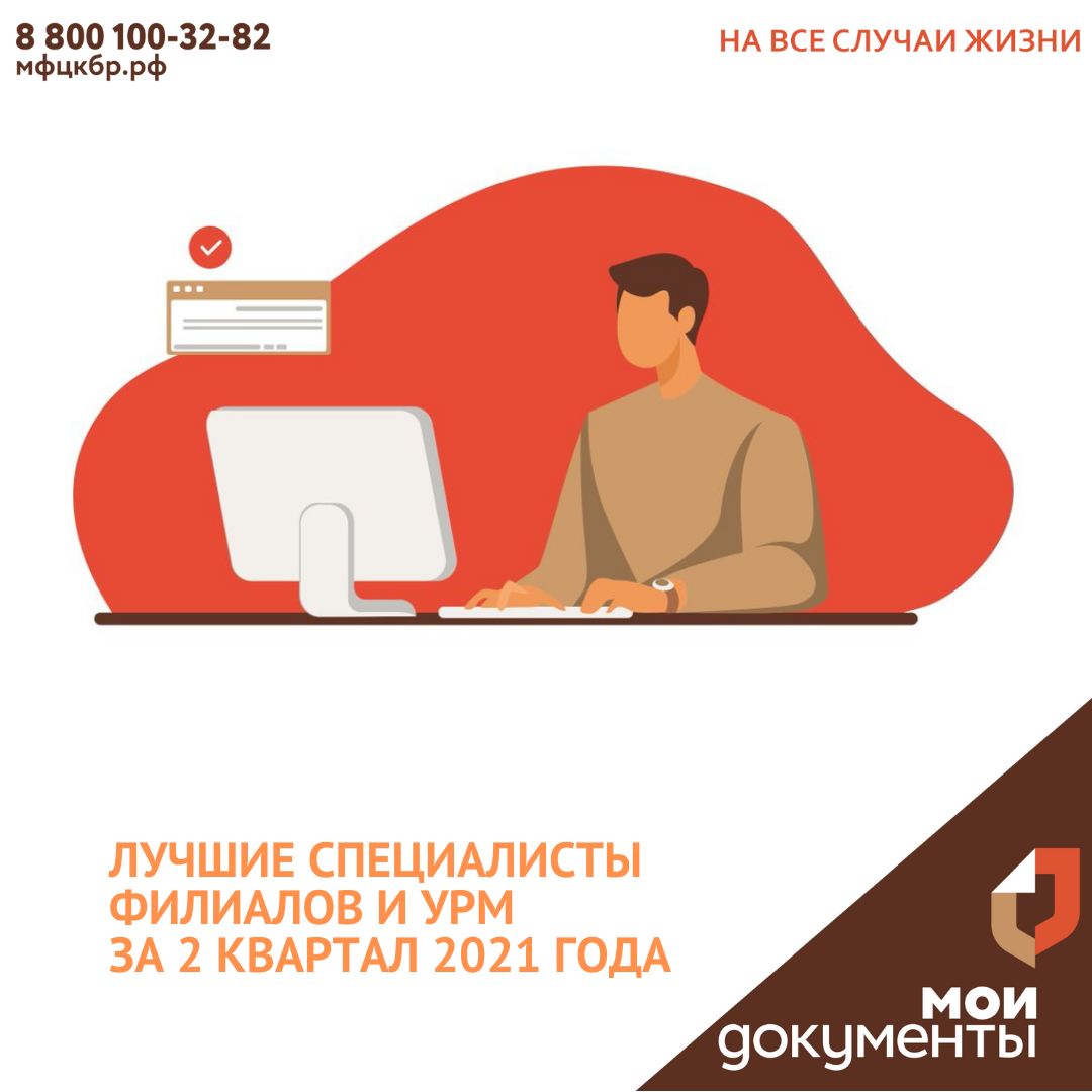 Лучшие специалисты филиалов и УРМ за 2 квартал 2021 года