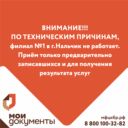 Филиал № 1 по ул. Хуранова, 9 ограничивает приём