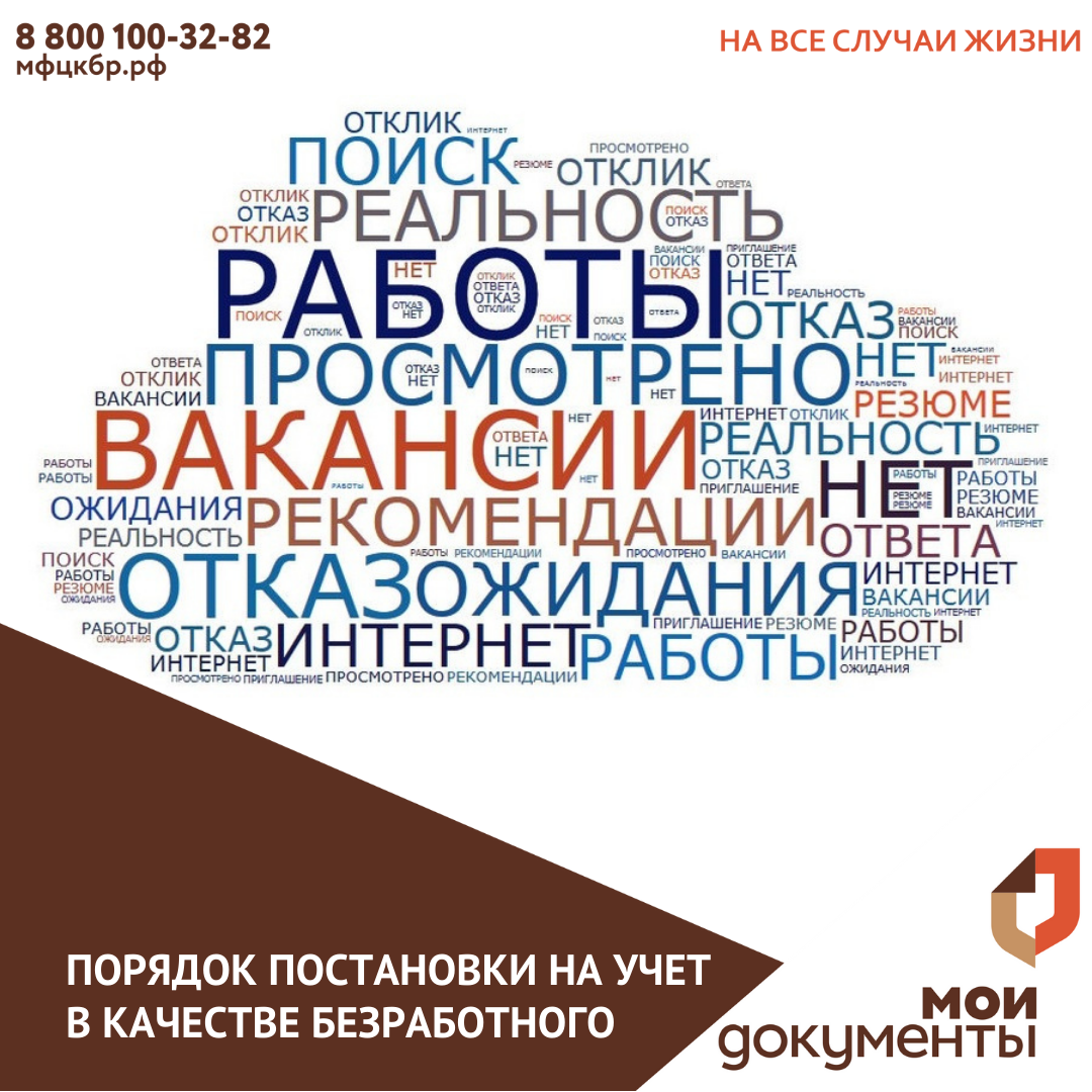 Порядок постановки на учет в качестве безработного