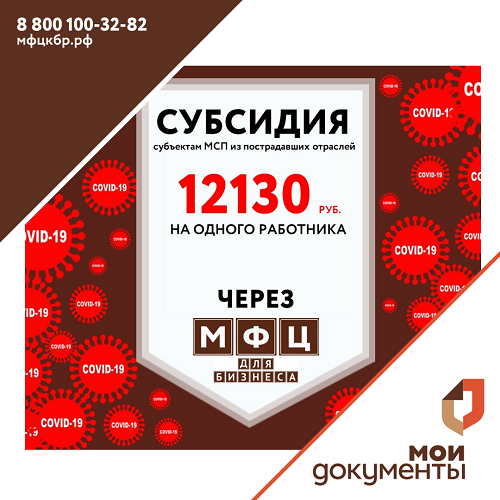 Субсидия субъектам МСП из пострадавших отраслей